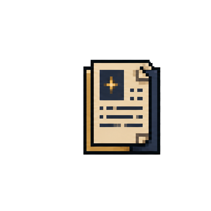 Pixel-art star chart